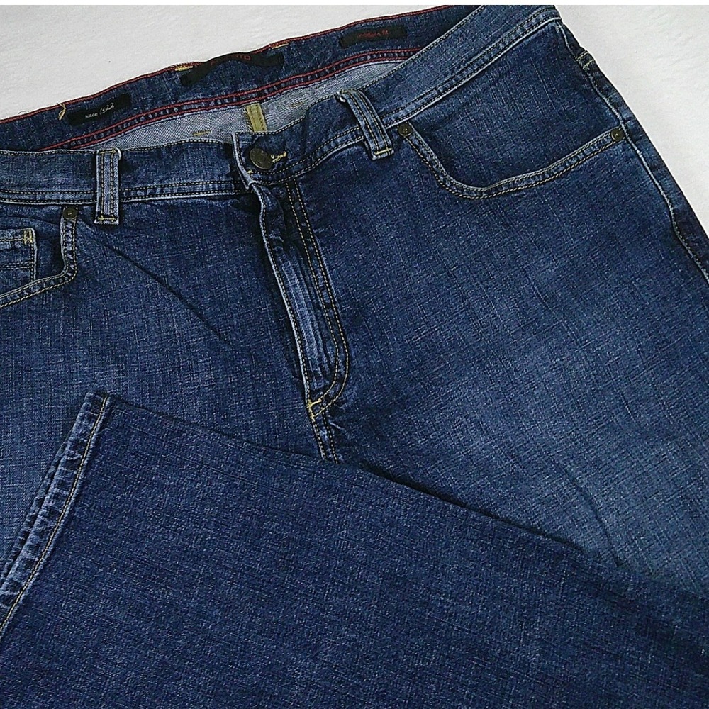 Alberto Stone Authentic Denim Jeans Mens 36x32 Modern Fit Dark Wash Blue 8928